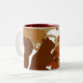 Eichhörnchen im Gewebe Zweifarbige Tasse (Vorderseite Links)
