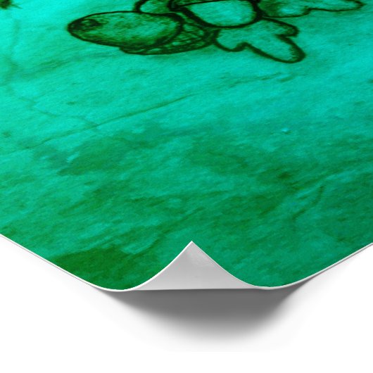 Eichhörnchen im Herbst, glückliches Halloween! Poster (Ecke)