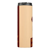 🐿️ Eichhörnchen im Herbst Isolierflasche  Thermosbecher (Rückseite)