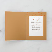 Eichhörnchen im Herbstwald Karte (Innenseite)