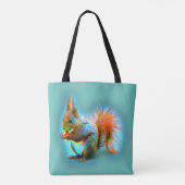 Eichhörnchen im modernen Stil - cool Tasche (Rückseite)