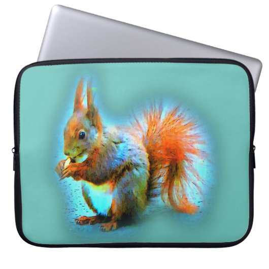 Eichhörnchen im modernen Stil Laptopschutzhülle (Vorderseite)