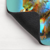 Eichhörnchen im modernen Stil Mousepad (Ecke)