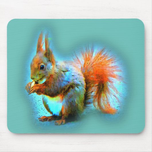 Eichhörnchen im modernen Stil Mousepad (Vorne)
