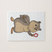 Eichhörnchen im Poker mit Poker-Chips Puzzle (Horizontal)