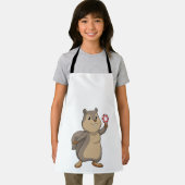 Eichhörnchen im Poker mit Poker-Chips Schürze (Insitu)