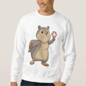 Eichhörnchen im Poker mit Poker-Chips Sweatshirt (Vorderseite)