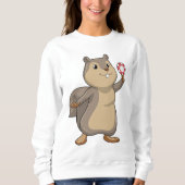 Eichhörnchen im Poker mit Poker-Chips Sweatshirt (Vorderseite)