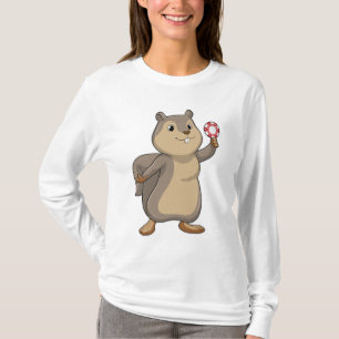 Eichhörnchen im Poker mit Poker-Chips T-Shirt