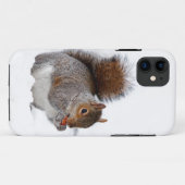 Eichhörnchen im Schnee Case-Mate iPhone Hülle (Rückseite (Horizontal))