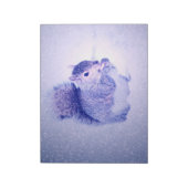 Eichhörnchen im Schnee Notizblock (Rotiert)