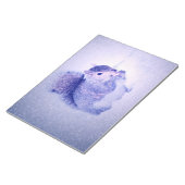 Eichhörnchen im Schnee Notizblock (angewinkelt)