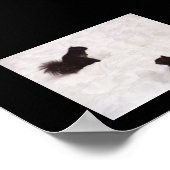 Eichhörnchen im Schnee Poster (Ecke)