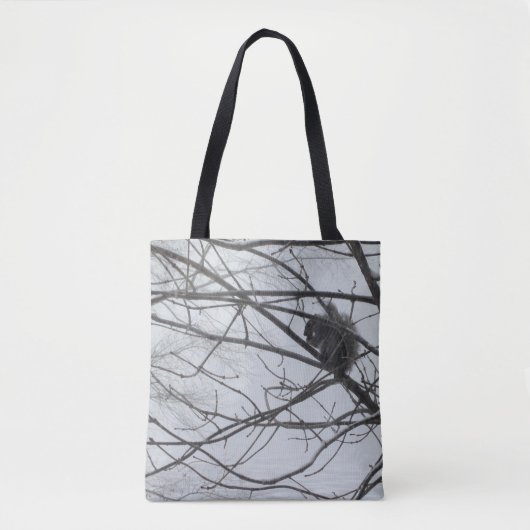 Eichhörnchen im Schnee Tasche (Vorderseite)