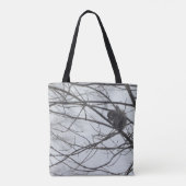 Eichhörnchen im Schnee Tasche (Rückseite)