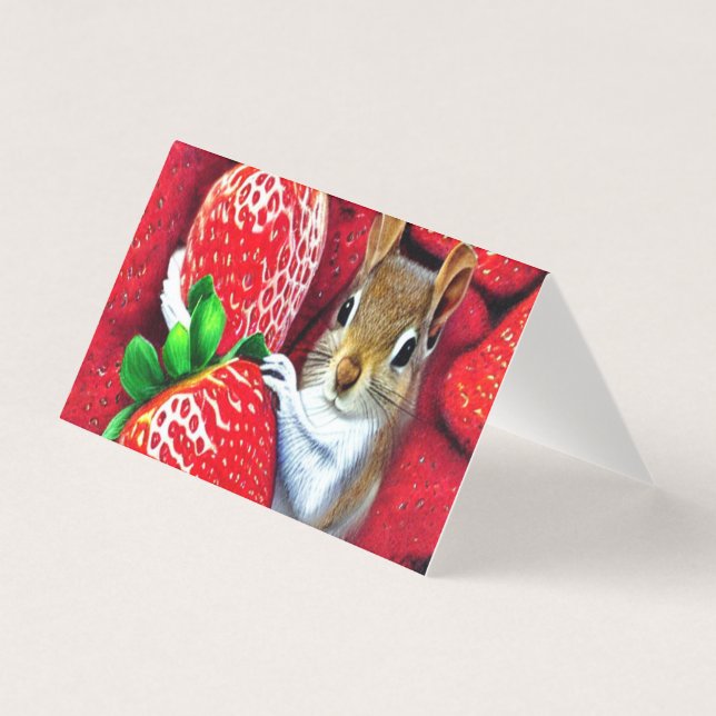 Eichhörnchen im Strawberry Heaven (Vorderseite)