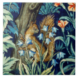 Eichhörnchen im Wald, William Morris Fliese