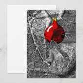 Eichhörnchen im Weihnachtsbaum Einladung (Vorne/Hinten)