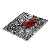 Eichhörnchen im Weihnachtsbaum Fliese (Seite)