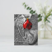 Eichhörnchen im Weihnachtsbaum Postkarte (Stehend Vorderseite)