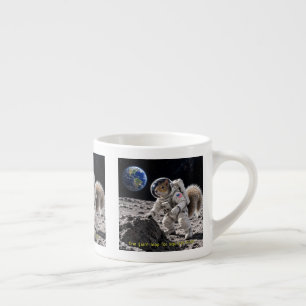 Eichhörnchen im Weltraum Espressotasse