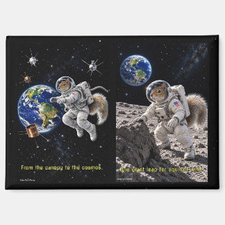 Eichhörnchen im Weltraum Magnet
