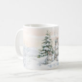 Eichhörnchen im Winterwald Kaffeetasse (Vorderseite Links)