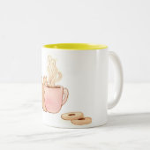 Eichhörnchen-Imbiss-Kaffee-Tasse Zweifarbige Tasse (VorderseiteRechts)