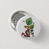 Eichhörnchen in Baum Button (Vorne & Hinten)