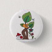 Eichhörnchen in Baum Button (Vorderseite)