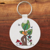 Eichhörnchen in Baum Schlüsselanhänger (Vorderseite)