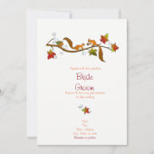 Eichhörnchen in der Liebe: Einladung zur Hochzeit  (Vorderseite)