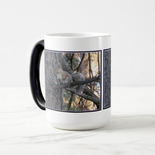 Eichhörnchen in der Tasse der Baummagie (Vorderseite Links)