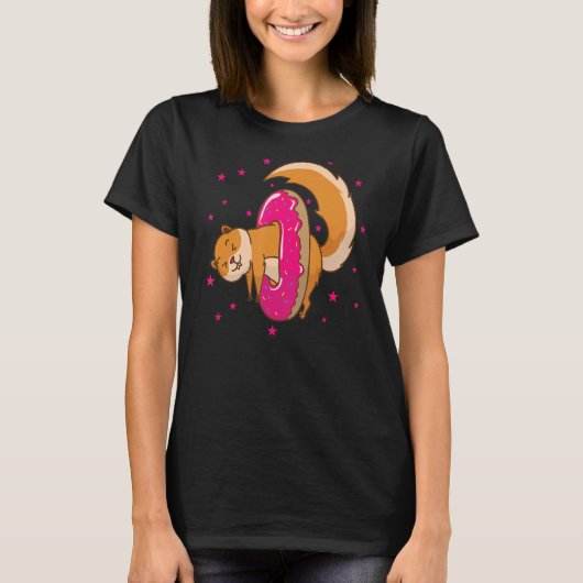 Eichhörnchen in Donut-Baumnuss T-Shirt (Vorderseite)