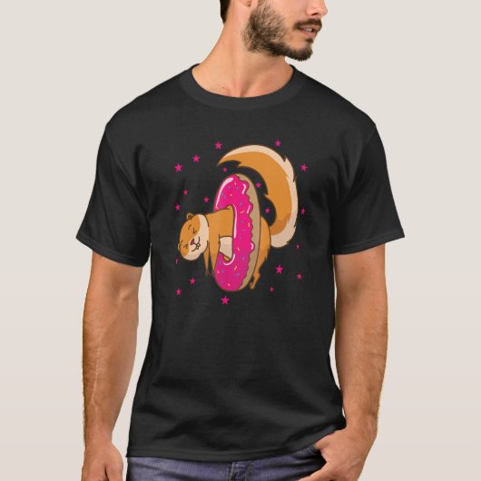 Eichhörnchen in Donut-Baumnuss T-Shirt (Vorderseite)