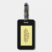 Eichhörnchen in einem Fleck Sonnenlicht Gepäckanhänger (Rückseite vertikal)