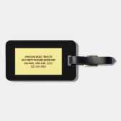 Eichhörnchen in einem Fleck Sonnenlicht Gepäckanhänger (Rückseite horizontal)