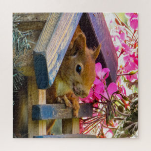 Eichhörnchen in einem Geburtshaus Puzzle