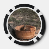 Eichhörnchen in einem Korb Pokerchips (Rückseite)