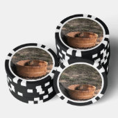Eichhörnchen in einem Korb Pokerchips (Stapel)