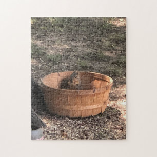 Eichhörnchen in einem Korb Puzzle
