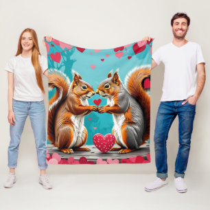 Eichhörnchen in Liebe Fleecedecke