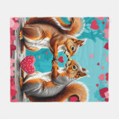 Eichhörnchen in Liebe Fleecedecke (Vorderseite (Horizontal))