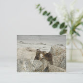 Eichhörnchen in Liebe Postkarte (Stehend Vorderseite)