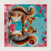 Eichhörnchen in Liebe Puzzle (Horizontal)