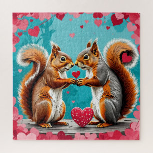 Eichhörnchen in Liebe Puzzle