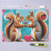 Eichhörnchen in Liebe Seidenpapier (Handwerk)