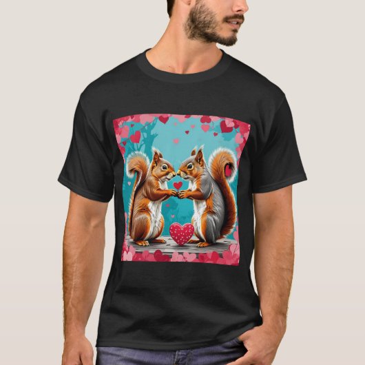 Eichhörnchen in Liebe T-Shirt (Vorderseite)