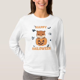 Eichhörnchen in Pumpkin Sweet Animals Happy Hallow T-Shirt