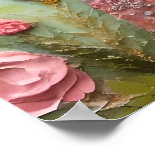 Eichhörnchen in rosa Kleid Poster (Ecke)